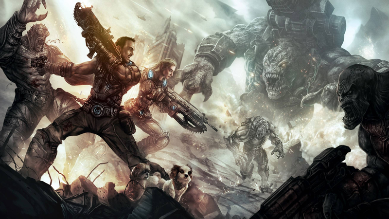 Illustration for article titled Happy Wedding Anniversary, Here's An Epic Gears Of War Family Portrait